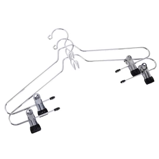 Organize It All Metal Hangers with Clips, 2ct.